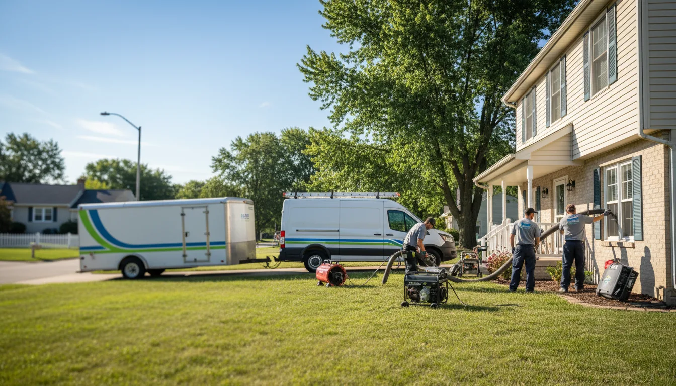 Flooded Basement Restoration And Cleanup With Repair in Piqua, KS near me